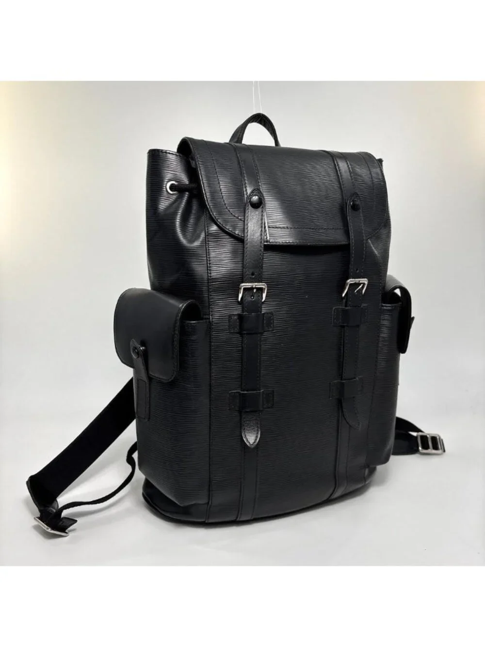 Louis Vuitton Super Christopher PM Epi Leather Backpack Black